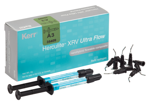 Геркулайт / Herculite XRV Ultra Flow (A3,5) - композитный текучий, светоотверждаемый материал (2*2г), Kerr / Италия