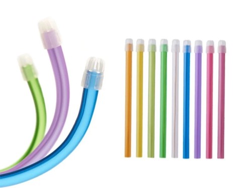 Слюноотсосы, зеленый, 100шт со съемным наконечником (TREVITA) 